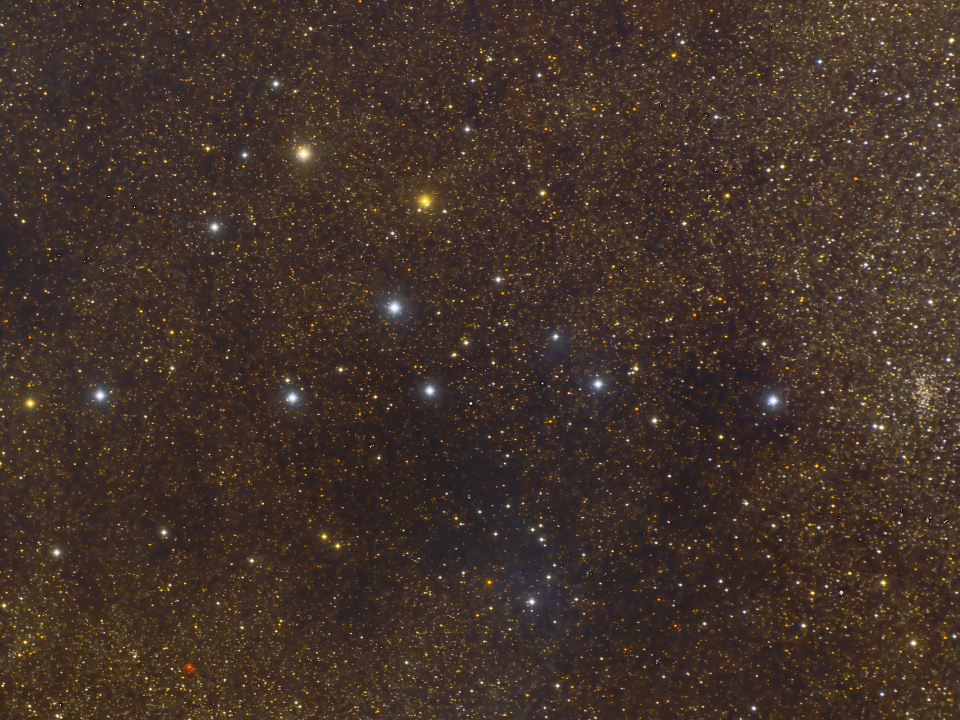 CR 399
                Coathanger cluster using NB4Stars (sV,sYel,Ha20)